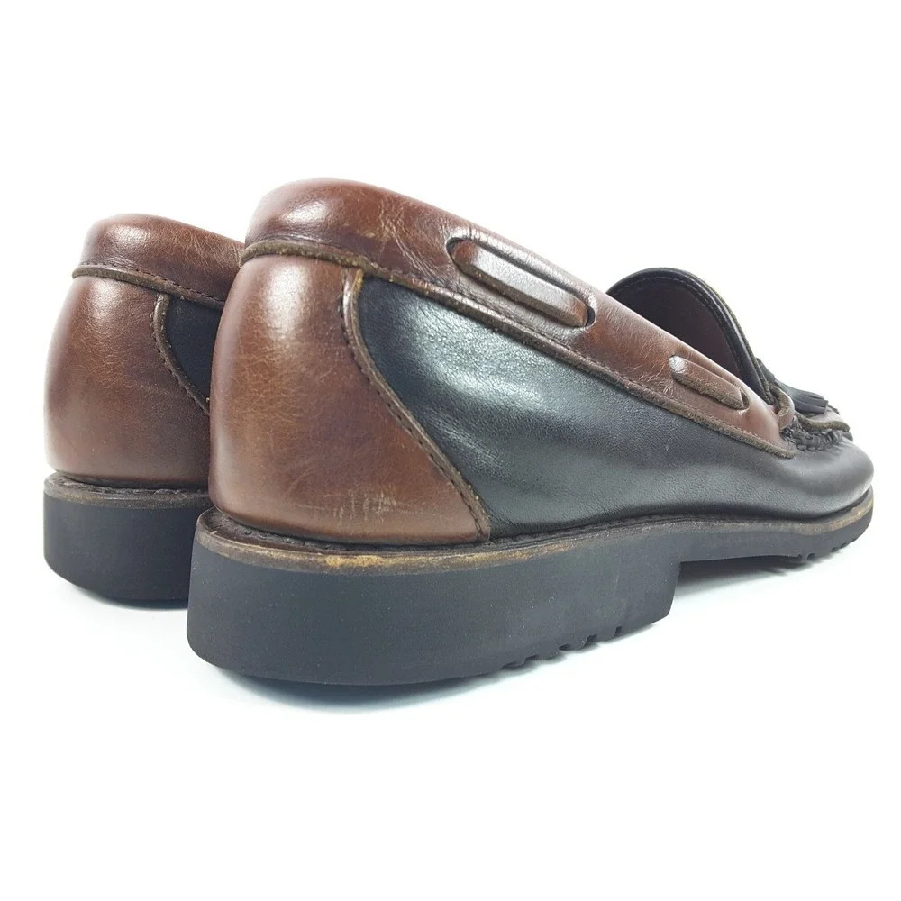 Allen Edmonds Men's Nantucket Brown Leather Tassel Kiltie Boat Shoes Size‎ 11 B